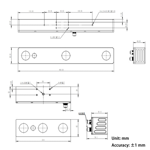 Zhisensor D330 Series Industrial 3D Depth Camera – High Precision, Stereo Vision, RGB & Infrared, GigE Interface