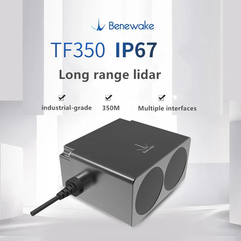 Benewake TF350 LiDAR module for outdoor industrial automation