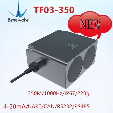 TF350 350m industrial LiDAR sensor with IP67 waterproof rating