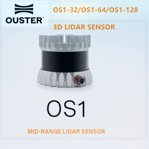 OS1 32/64 /128 lines for autonomous delivery Autonomous driving 3D lidar Ouster Mid-Range High-Resolution Imaging Lidar
