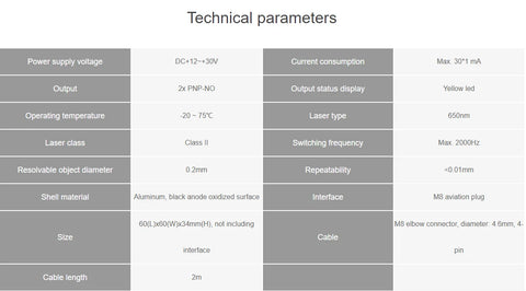 HYPERSEN HPS-LCB02G Laser needle sensor Laser Cross Beam dispensing machine positioning industrial positioning origin correction