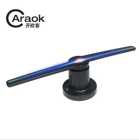 3D Hologram Advertising Display LED Fan Holographic Imaging 3D Naked Eye LED Fan Light LED Moving Head Light Holiday Decoration