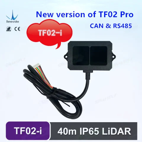 Industrial-grade TF02-i LiDAR module with IP65 protection
