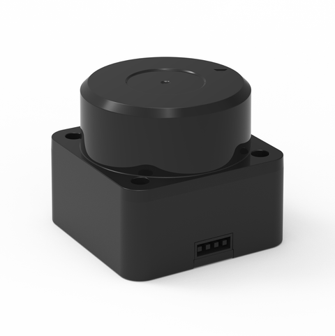 LDS-E110 LiDAR sensor performing 360-degree scanning with 4200Hz measurement frequency and accurate 2D point cloud output