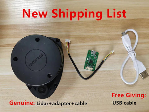 12m range RPLIDAR A1 2D laser scanner for object/environment modeling