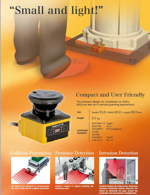 Protected area 270 range 2D Security Laser Scanner protection scanning device for robot HOKUYO UAM-05LP-T301 lidar sensor