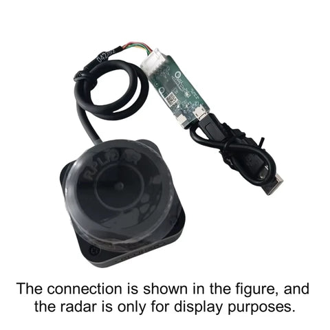 High-quality adapter and cable for RPLIDAR C1 sensor installation
