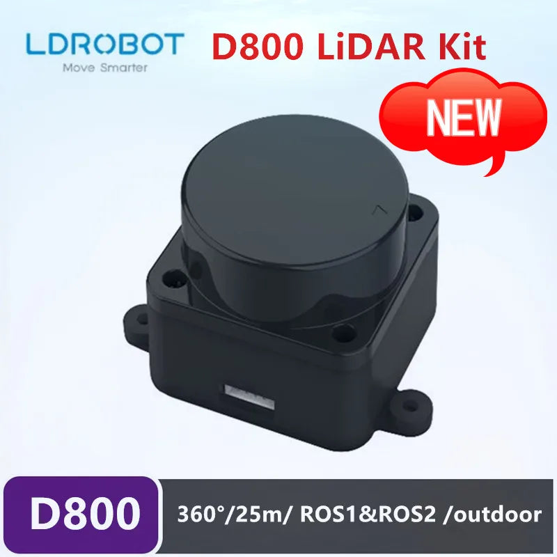 LDROBOT D500 Lidar Kit DTOF Outdoor Robot SLAM Navigation Scanning Laser Radar Sensor Support ROS1 ROS2 D300 Lidar Kit Mise à niveau
