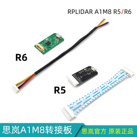 Serial port adapter plate and cable for RPLIDAR A1M8 models