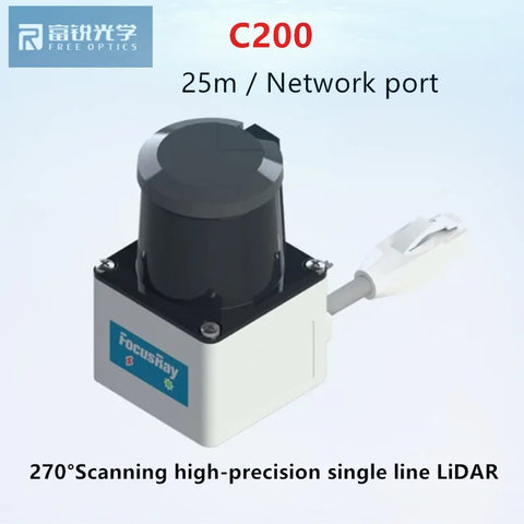 C200 25 meters TOF LiDAR sensor for indoor and outdoor AGV intelligent car obstacle avoidance radar