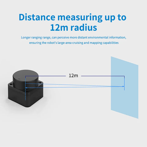 LDROBOT STL-06P lidar outdoor Light resistance 60Klx 5000Hz 12m 360° Scanning support ROS1 and ROS2  (replaces LD06 lidar)