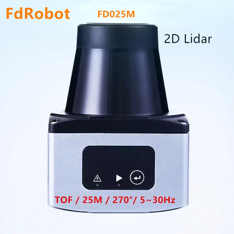 FdRobot FD025M laser radar 25m 5-30Hz Industry-grade 2D LiDAR sensor for mapping and AGV obstacle avoidance Anti glare