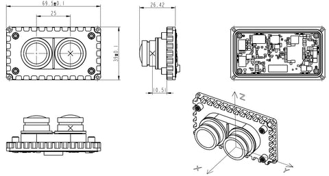 SL32 low-cost, compact SPAD-SoC LiDAR optical engine module