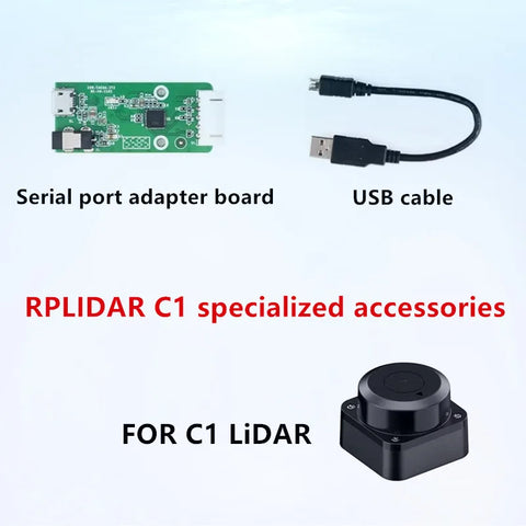 RPLIDAR C1 USB to serial port adapter and connecting cable