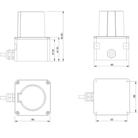 Position Determination and Navigation Laser LiDAR Sensor AkuSense AS-31 Small Lightweight Economical Measurement Distance Senso