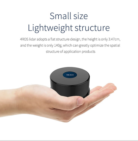 YDLIDAR for ROS ROS2 Raspberry Pi Jetso Lidar TOF 30M Range Waterproof Dustproof Anti-Glare 100KLux High-precision Mapping