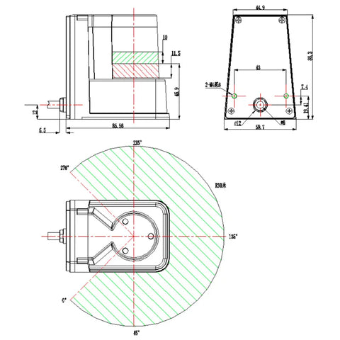 navigation obstacle avoidance scanner AGV vehicle path planning ranging radar 60 meter outdoor low-temperature resistant LiDAR