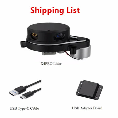 LIDAR Laser Radar Scanner Ranging Sensor Module 10 meters YDLIDAR X4 pro 5KHz Ranging Frequency EAI YDLIDAR-X4 for ROS