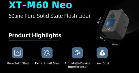 XT-M60 Pro  60line Pure Solid State Flash Lidar