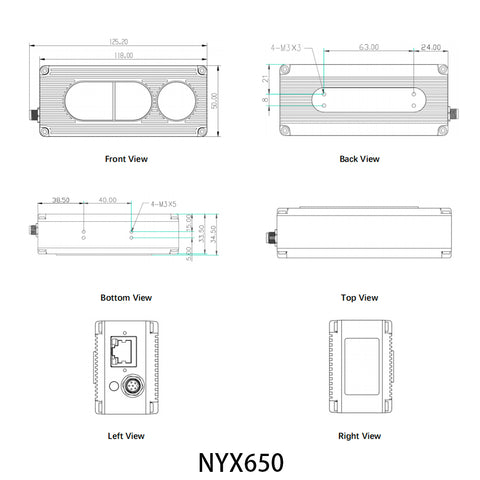 High-performance ToF sensor - NYX650 for industrial applications