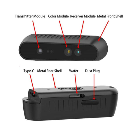 iHawk P100R structured light camera for enhanced depth accuracy