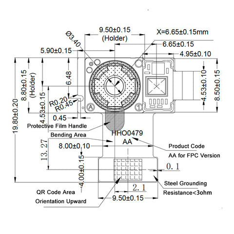 SYNEXENS CS20 MIPI 3D ToF Camera With VGA Resolution_5meters range